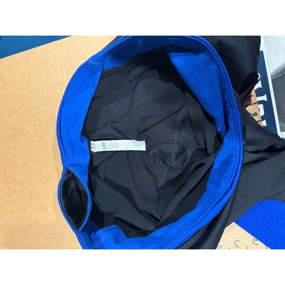 Under Armour ColdGear Womens Large Black Blue Fitted Compression Leggings - Picture 7 of 11